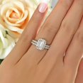 thumbnail image 2 of Lakshya Jewel LLC Cubic Zirconia Women's & Men's Engagement Ring 14K White Gold Plated, 2 of 6