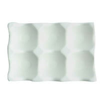 Blueek Scandinavian Ceramic Egg Tray - Fresh Storage Box for Kitchen Refrigerator, Non-Slip Design, Perfect Egg Organizer for Family