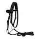 thumbnail image 2 of Brida De Caballo Arnés De Rienda Headstalls Extraíble Snaffle Nylon Correas Negro L Sunnimix Riendas de brida para montar a caballo, 2 of 7