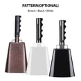 thumbnail image 2 of Riwcyla 10 Inch Cowbell with Handle Noise Makers for Football Games Ranch Sports Events Party Concert Cow Bell Percussion Musical Instrument Iron Decorations School Hand Bells, 2 of 6