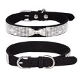 thumbnail image 6 of Mumup Dog Collar for Female Dogs, Diamond Puppy Collar with Bow， Rhinestone Crystal Jeweled Bling Cat Collar for Xs Small Medium Breed Pet Kitten, 6 of 7