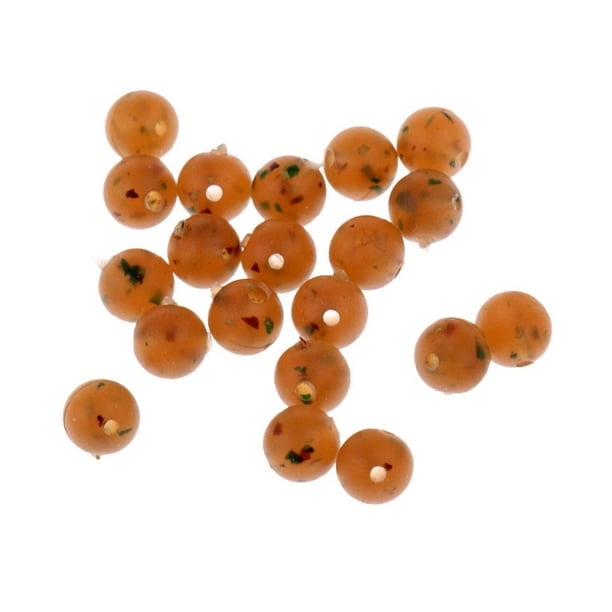 20Pcs Rubber Fishing Beads Floating Rig Beads Round Beads Suitable For  Stream, Lake, River Fishing 8mm 