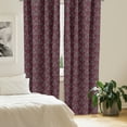 thumbnail image 2 of Ambesonne Floral Curtains, Ornate Victorian Garden, Pair of 28"x63", Dark Brown Magenta, 2 of 5