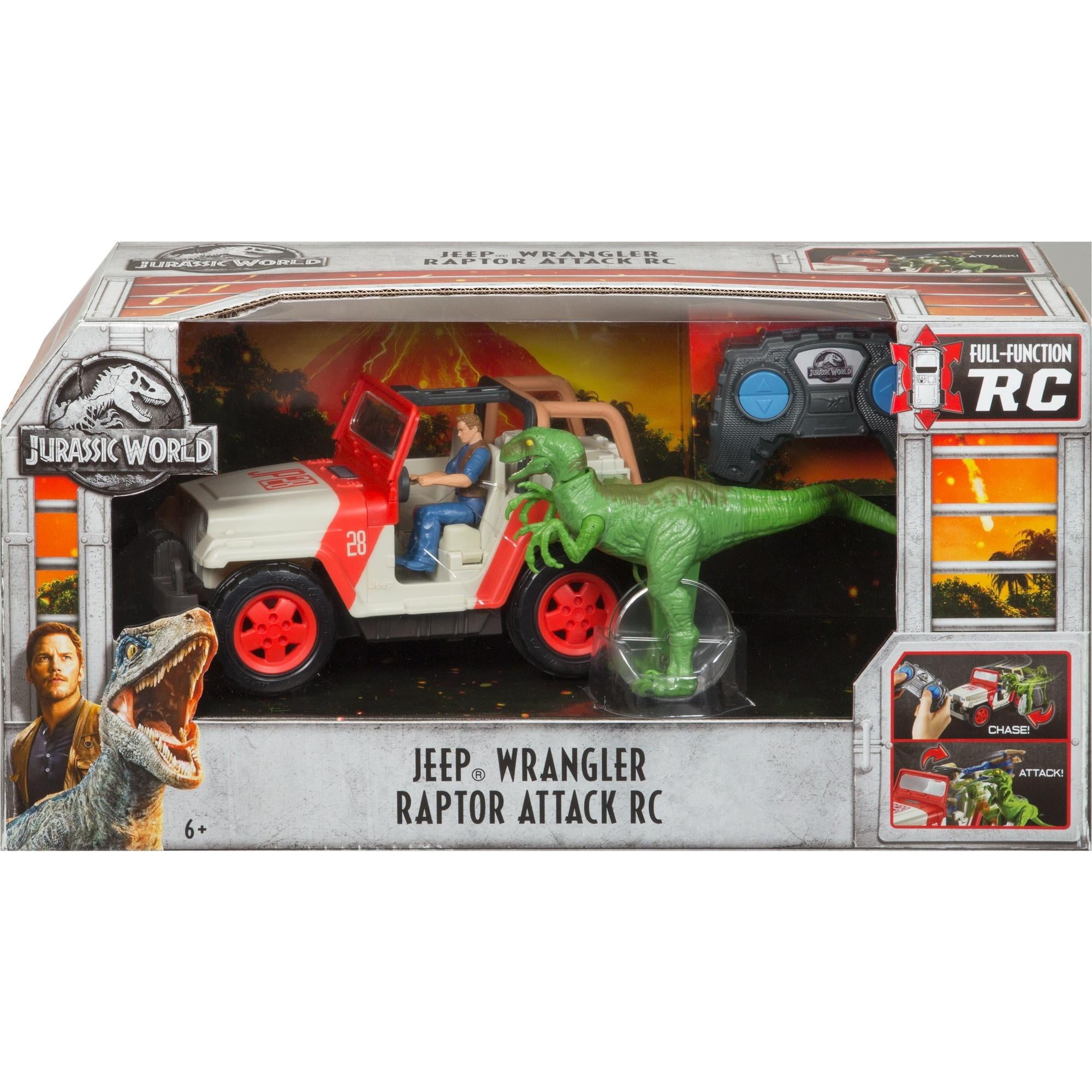 jurassic world jeep wrangler raptor attack rc vehicle
