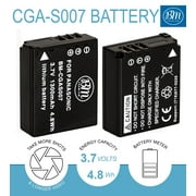 BM Premium CGA-S007 Battery for Panasonic Lumix DMC-TZ1 DMC-TZ2 DMC-TZ3 DMC-TZ4 DMC-TZ5 DMC-TZ11 DMC-TZ15 DMC-TZ50 Digital Cameras