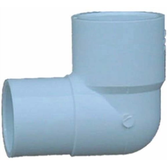 Genova Products Street Elbow 32905 - 90 Degree Plastic Fitting - 0.5 in, White