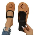 thumbnail image 6 of Summer Women's Slippers Flat Heel Close Toe Slip-on Slides Shoes Women's Fashion Casual Versatile Beach Sandals, 6 of 10