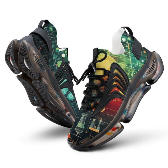 2024 Math Formula Women Or Men Lace Up Flat Sneakers Female Mesh Walking Footwear