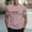 Pink, variant on COSFO Casual Mens Shirts Crew Neck Short Sleeve Tops Workout Striped Loose Pullover Mens Graphic Tees