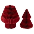 thumbnail image 5 of Northlight Tall Foldable Accordion Honeycomb Paper Christmas Tree - 4' - Red, 5 of 7