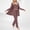 #380-Red, variant on Warop Women's Solid Color Pajama Set, Casual Loose Fit 3-Piece Cotton Sleepwear for Home and Lounging