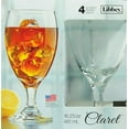 Libbey Claret Footed Iced Tea Glasses, Set of 4