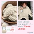 thumbnail image 3 of Angora Love (2-Skeins Pack Angora Yarn) 20% Wool 80% Acrylic Thread - Wool Yarn for Crocheting - Lace Weight Yarn #1 Fingering and Socks Yarn (2 x 3.52 oz) / (2 x 601 Yds) (10801 - Cream), 3 of 7