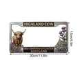 thumbnail image 3 of ZZkhGO Cow Commemorative License Plate Frame, Cute Silly Animal Theme Car Tag Holder, Metal Rust-Proof Decorative Frame for Front Rear Plate, Universal Fit for Sedan SUV, 3 of 6
