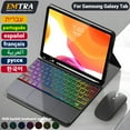 thumbnail image 2 of Backlit Samsung tablet keyboard For Samsung Galaxy Tab A8 10.5 A7 S6 Lite Tablet Cover For Samsung Tab 10.4 S7 FE S8 Plus Case English Package 4 S7 S8 11in, 2 of 6