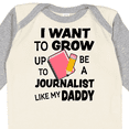 thumbnail image 4 of Inktastic I Want To Grow Up To Be A Journalist Like My Daddy Boys or Girls Long Sleeve Baby Bodysuit, 4 of 5