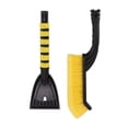 thumbnail image 2 of Snow Brush Detachable Ice Scraper Snow Removal Tool with Ergonomic Foam Grip for Cars Trucks Yellow Black, 2 of 7