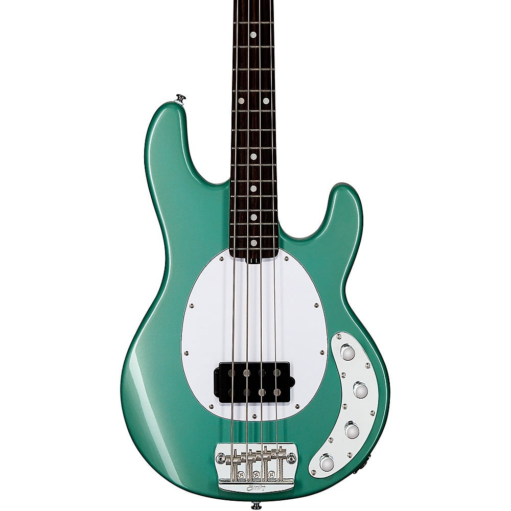 ベース Musicman RAY34 Blue Sparkle Sterling Sterling By Music Man StingRay RAY34 Bass Guitar - Blue Sparkle