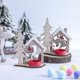 thumbnail image 3 of Creativo Diy Navidad Portavelas de madera Mesa de comedor de Navidad Mesa de bar Decoración de escritorio Adornos Artículos para el hogar (1 unidad, marrón), 3 of 5