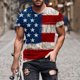 thumbnail image 5 of Camisetas de Manga Larga para Hombres Imprimir Casual Cuello Redondo Camiseta de Manga Corta, Camisetas de Manga Larga para Hombres Algodón, 5 of 5