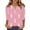 Light pink, variant on Womens Easter Shirts Rabbit Eggs Graphic Funny 3/4 Sleeve Tops Comfy Henley Blouse Trendy Clothes Blue M