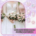 thumbnail image 6 of 106pcs Sew on Rhinestones Pink Sew on Gems Prong Setting Flatback Rhinestones DIY Beads with Brass Claw for Clothing Shoes Headband Wedding Bouquet - 6 Styles DIY, 6 of 9
