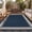 Navy, variant on HIWEAVER Yellow 2' x 3' Scalloped-edge Easy Jute Doormats for Hallway Modern Bordered Indoor Outdoor Neutral Carpet for Patios Non Slip Washable Throw Rug for Home Decor