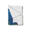 thumbnail image 2 of Evil Eye Soft Flannel Fleece Throw Blanket, Vibrant Colors Culture Oriental, Cozy Plush for Indoor and Outdoor Use, 70" x 90", Blue Green Yellow, by Ambesonne, 2 of 5