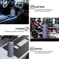 thumbnail image 3 of Leopard Print Insulated Stainless Steel Water Bottle with Straw & Cleaning Brush – 18 Oz | Leakproof, BPA-Free, 304 Stainless Steel, Wide Mouth, Travel Mug for Car, Gym, Office, 3 of 5