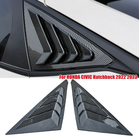 Carbon Fiber ABS Side Window Shutter Cover for Honda for Civic Hatchback 2022 - 2023-