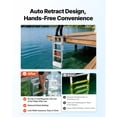 thumbnail image 4 of KFFKFF Retractable Dock Ladder, 5 Steps, Aluminum Alloy Pontoon Boat Swim Ladder with Auto-Lift Float, Non-Slip Wide Steps, 500 lbs Weight Capacity, 4 of 9