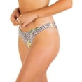 thumbnail image 3 of Hurley Junior's Printed Cheeky Swim Bottoms Swimsuit White Size X-Small, 3 of 3