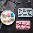 thumbnail image 5 of Dinosaur and Leaf Silicone Mold with Six Cavities for Baking, Chocolate, Soap, and Ice Cubes, Heat Resistant and Easy to Clean, 5 of 7