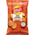 thumbnail image 1 of Lay's Wavy Cheddar & Sour Cream flavoured Potato Chips, 1 of 10