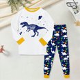 thumbnail image 2 of TOWED22 Toddler Baby Boy Clothes Letter Print Boy Crewneck Sweatshirt and Pants Set 2Pcs Fall Outfit Size:6-7 Y,Color:Yellow, 2 of 5