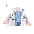 thumbnail image 2 of Greeniant Traje de mascota divertido de poliéster, traje de mascota lavable, uniforme, accesorio de disfraz adorable Ropa para mascotas blanco METRO Greeniant PT0711-02B, 2 of 6