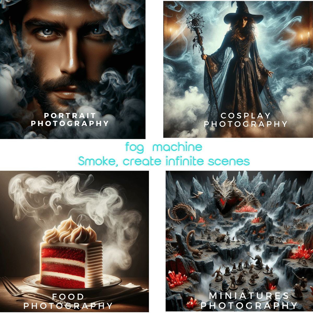 Fog Machine Photography Cosplay Fog Making Outdoor photography professional film and television film set short video atmosphere smoke effect