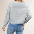 thumbnail image 5 of Sweaters for Women Fall Sweaters for Women Women's Pullover Sweater Soft Knit Casual Loose Fit Round Neck Basic Solid Color Top for Daily Wear And Outfits, 5 of 9