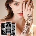 thumbnail image 5 of Qpout Tattoo Stencils, 12 Sheets Henna Temporary Tattoo Stencil Kit Reusable Tattoo Stickers for Face Paint Body Art, 5 of 8