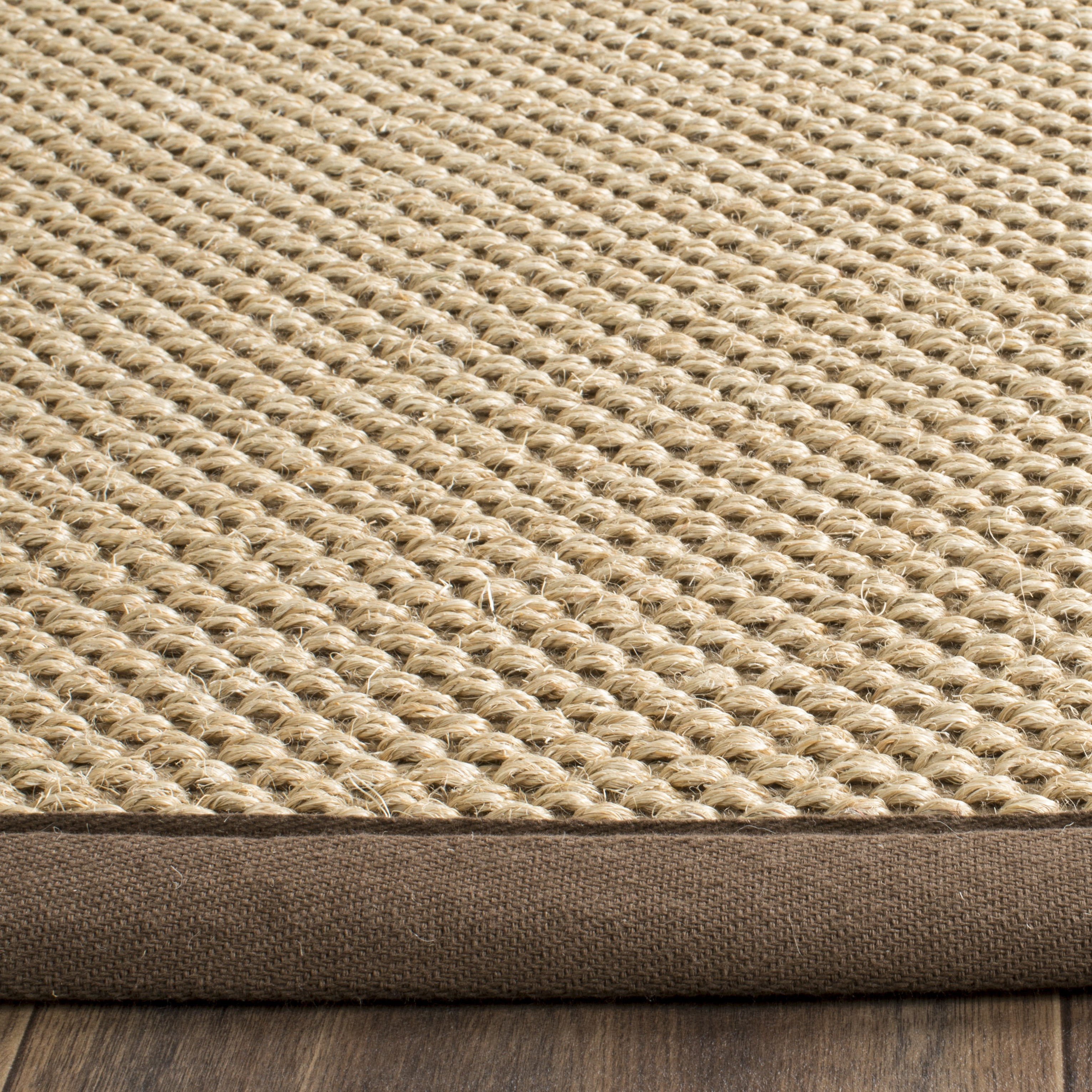 Safavieh Natural Fiber Jovana Solid Area Rug, Maize/Brown, 10' x 14'