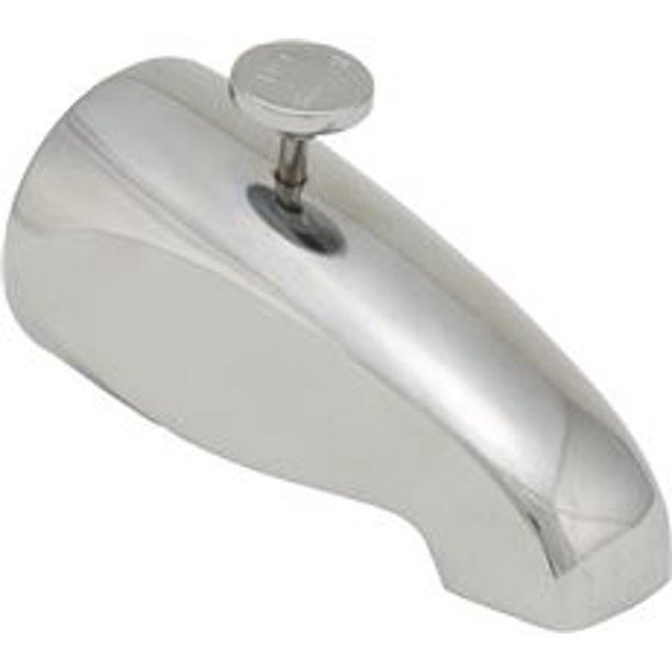 Proplus Bathtub Spout With Diverter, Chrome, 1/2 Or 3/4Inch Ips
