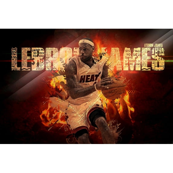 Lebron James - CANVAS OR PRINT WALL ART