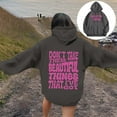 thumbnail image 5 of Hoodie Womens Sweatshirt Oversized Hoodie Women Cropped Hoodie Casual Lightweight Women's Fashionable Casual Hooded Sweatshirt With Letter Prints, 5 of 7