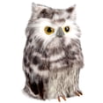 thumbnail image 4 of Standing Owl Christmas Figure - 7" - Ash Gray and White, 4 of 5