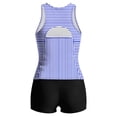 thumbnail image 6 of ZunFeo Womens High Waisted Tummy Control Shaping Bikini Set 2 Piece Swimsuit Solid Blue High Stretch Compression Swimwear Summer Beach Vacation 2026,Size S, 6 of 9