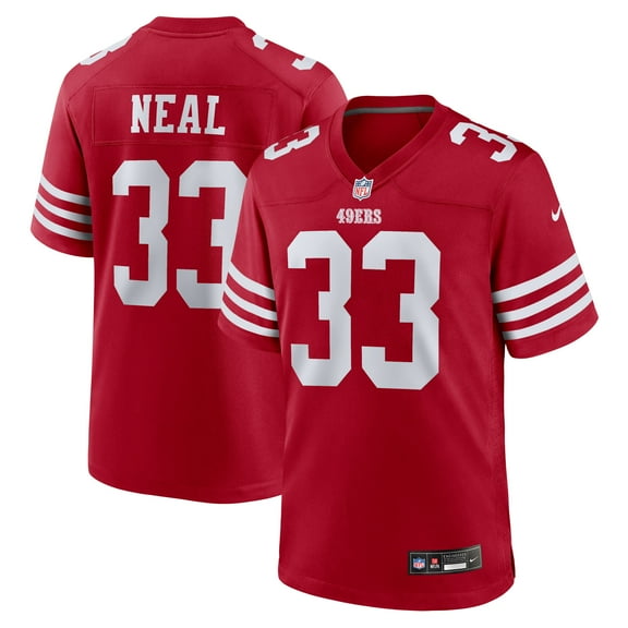Men's Nike Siran Neal Scarlet San Francisco 49ers Team Game Jersey