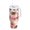 Pink and Brown Tie-dye Flowers, variant on 40 oz Insulated Stainless Steel Tumbler Double Wall Stainless Steel Tumbler with 2-Way Drinking Pink and Brown Tie-dye Flowers