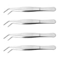 thumbnail image 3 of 4Pcs 4cm Stainless Steel Anti-static Tweezer Tine Tweezer for Electronics Repair Jewelry Making Laboratory Work(Silver), 3 of 9
