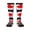 2 Black-1, variant on Women's Knee High Socks Canada Gay Pride Flag Outdoor Casual Tube Socks