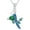 May, variant on Parrot Necklace for Women 925 Sterling Silver Cute Cockatiel Bird with Heart Cut Birthstone Pendant Necklace
